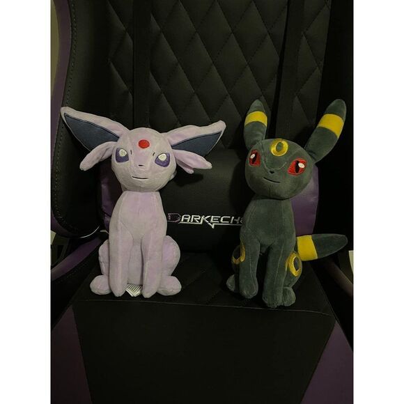 Pokemon 8" Espeon & Umbreon Plush 2-Pack - Officially Licensed - Eevee Evolutio - Picture 15 of 15